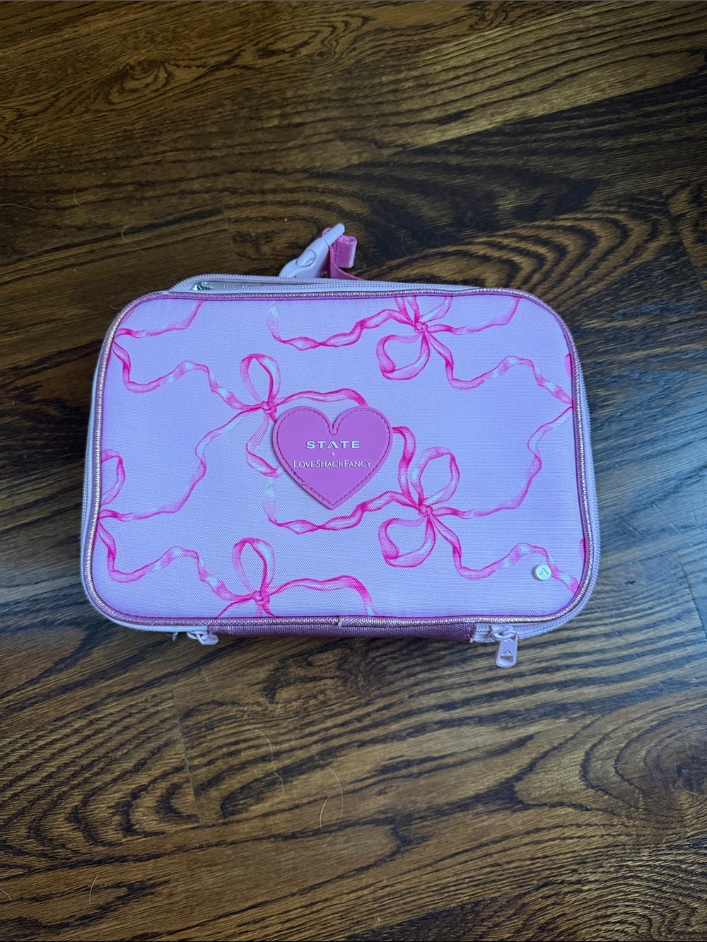 LoveShackFancy Pink Ribbon-Print Lunchbox by STATE